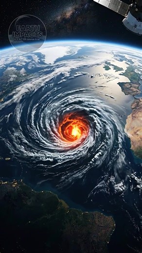 Imagine this: a gigantic whirlpool opens in the ocean, spinning endlessly and draining all the way down to Earth’s core. 🌊🌀 It looks dramatic—but scientifically, this simply can’t happen. Here’s why: First, Earth’s core isn’t hollow. Beneath the ocean floor is solid rock (the crust), then the mantle, and finally the core. There’s no empty tunnel or cavity for water to drain into. The pressure and density of these layers increase massively with depth, making any open shaft physically impossible