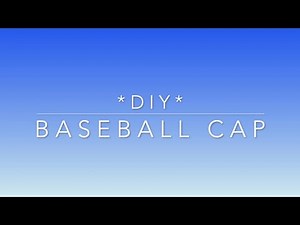 How to sew a BASEBALL CAP