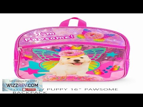 Rainbow Puppy Backpack 16" Fun & Sparkly Girls School Backpack eBay