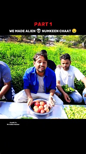We Made Alien 👽 Numkeen Chaat 🤤 #shorts