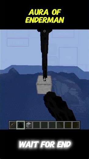 WAIT FOR IT..! 💀 (ENDERMAN'S AURA) #minecraft #aura #enderman