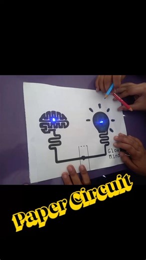 Paper Circuit Making 🔋💡 | Students Learning Basic Electronics in ATL Lab.