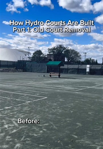 Building Hydro Courts at Forest Hills Tennis Club