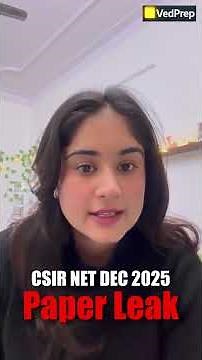 CSIR NET Paper Leak News? What’s the Latest Update? Vedprep Biology Academy