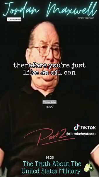 Jordan Maxwell Talks About How The United States Of America Think If Their Military Soldiers 🎖️#jordanmaxwell #jordanmaxwelltalks #jordanmaxwellrip #tiktokeducation #tiktokeducate #unitedstates #unitedstatesofamerica #education #educationtiktok #government #governmenttiktok #military #usamilitary #soilders #fyp #fyptok #viral #viraltok @TikTok Cheat Code 📚 Educate