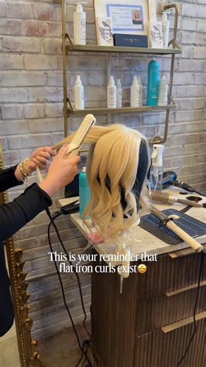 Tyme heat tools + hair care on Instagram: "We often highlight our flat iron as the perfect tool for shorter hairstyles but its versatility doesn’t stop there ✨ The TYME Iron Air is expertly designed to glide through longer lengths, allowing you to create effortless, refined curls with smooth bend and polished movement. One tool, endless styling possibilities 🤩 Comment TYME Air for the link to shop 🔗"