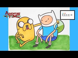 How to Color Jake and Finn | Adventure Time | Roshie Coloring Pages | How to