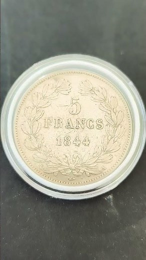 magnifique 5 francs 1844 Paris 🇫🇷 #ancienne pièce de monnaie#coin #collection #money