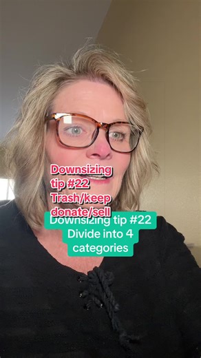 Downsizing does not have to feel overwhelming. The mistake most people make is trying to tackle the entire house in one weekend. Instead, go room by room and give every item a decision: trash, donate, keep, sell, or a think about box if you need more time. Small, clear decisions create real momentum and make the process manageable. #Downsizing #DeclutterYourHome #HomeOrganization #EmptyNest #GayLynnMartinRealEstate