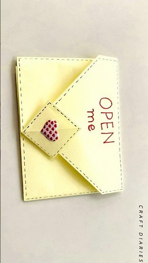 How to fold a letter | Cute way to fold an envelope #envelope #ytshorts