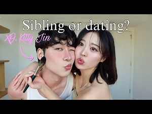 Siblings or Dating with XO, Kitty Jin (ft. Joshua Lee) | Trying heatstroke makeup!!