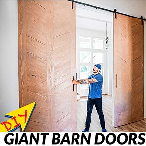 Check out how I built the biggest sliding barn doors | Mr. Build It