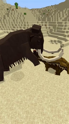 Mammoth VS Megatherium #minecraft #shorts