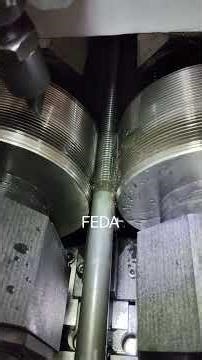 FEDA precision thread rolling machine FD-25T for making thread rods UNC 1"-8