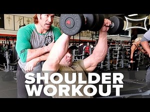 Powerlifter Trains with Bodybuilder | Epic Shoulder Workout With The Titan - Mike O'Hearn