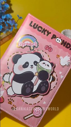 Cute Panda Rotating Meesho Diary | Meesho Stationery ✨🌸 #shorts