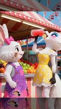 Mr Fox helping the poor bunny 🐰#animation #cartoon #pets #bunny #fox