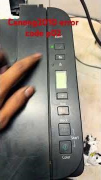 Canon g2010 error code p02
