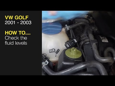 How to Check the fluid levels VW Golf 2001 to 2003