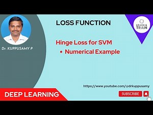 43 Hinge Loss - Cost Function for SVM : Numerical Examples