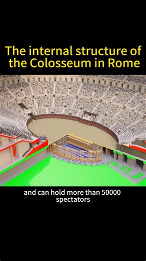 The internal structure of the Colosseum in Rome#knowledge #science