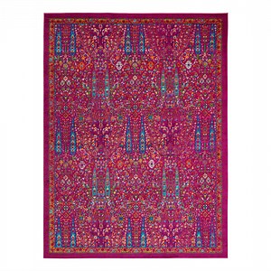 Unique Loom Calypso Collection Area Rug - Kaiso (9' x 12' Rectangle Pink/Blue)
