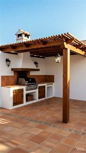Mediterranean Outdoor Kitchen Transformation #design #garden #pergola #backyard#patiodesign