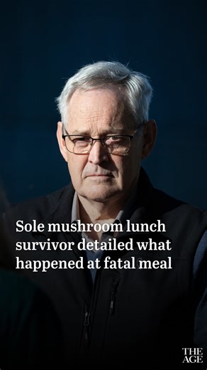143 reactions | The sole surviving guest from a fatal mushroom lunch, Ian Wilkinson has described his relationship with accused murderer Erin Patterson as ‘friendly and amicable’. Report: Marta Pascual Juanola. Photo: @jasonsouth Click the link in our bio for the full story. | The Age | Facebook