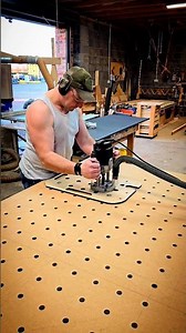 MFT / Dog Hole Bench With DIY Jig - Suns out.. #woodworking #woodworker #benchdog #mft