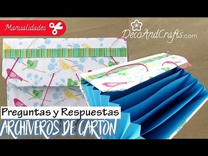 Como hacer Archiveros de Cartón P&R Carta, Oficio y A3 - DecoAndCrafts