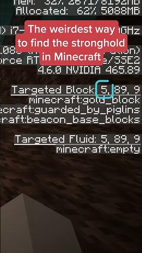 Using fossils to locate the stronghold in Minecraft