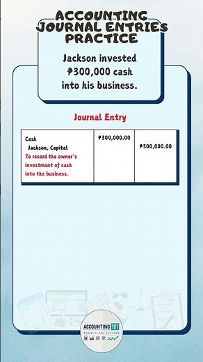 Journal Entry for Cash Investment | Debit & Credit