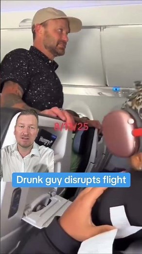 DRUNK PASSENGER CAUSES CHAOS ON BREEZE AIRWAYS FLIGHT! #airplane