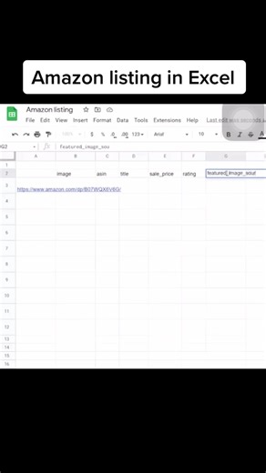 Product listing in Excel #amazon #productlisting #excelhack