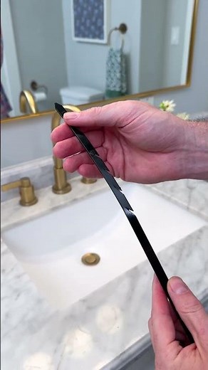 Homemade drain snake with a zip tie! #PlumbingSolutions #plumber #draincleaning #bathroomrenovation