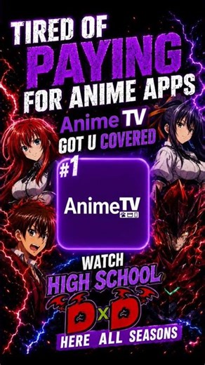 #1anime app“Watch High School DxD and thousands of anime HD quality #anime #highschooldxd #animetv”