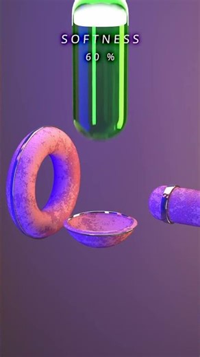 0% to 100% tube falling in torus + push — 3D Soft Body Simulation in Houdini