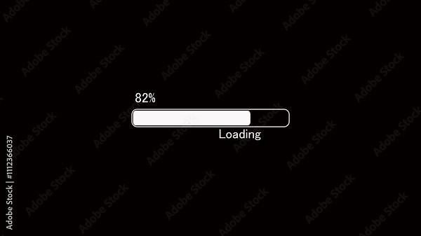 Pink Progress Loading Bar moving with love heart shape, heart pop out at the end to show completed loading. 100% Loading. Loading Battery high quality green screen 4k, Abstract technology, engineering