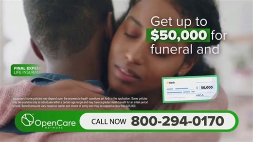 Open Care Insurance Services TV Spot, 'How Much a Funeral Can Cost'