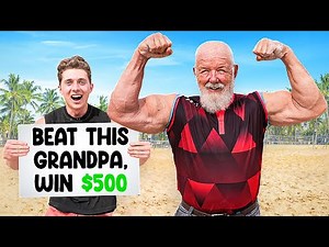 World's Strongest GRANDPA VS Bodybuilders at Muscle Beach