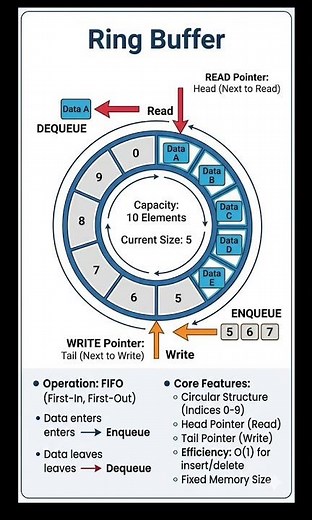 Ring Buffer Data Structure #datastructures #RingBuffer #realtimestreaming #ring