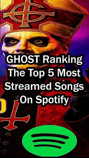 GHOST Ranking Their 5 Most Streamed Songs On Spotify #ghostband