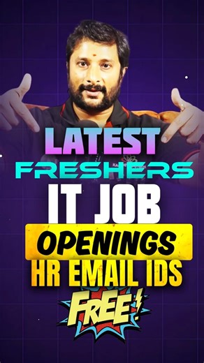 Latest Freshers IT Job Openings | Top HR Email IDs Free | Kaashiv Infotech Online JObs