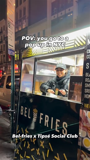 Bel-Fries on Instagram: "pov: you pulled up to Tipse Social Club x Bel-Fries 🍟✨ nyc pop ups >>>> #popupculture #belfries #nyceats #nycscene"