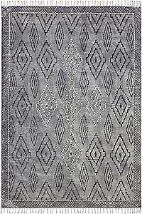 Collection Rectangular Rug - 10x14 Ft Dark Gray & Black Cotton Dhurrie Moroccan Kilim Rug Indoor Outdoor Use Carpet Flatweave Rug High Traffic Area in Bedroom Dining Room Living Room