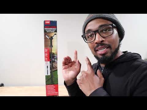 Feit Electric 2,000 Lumen Rechargeable LED Tripod Work Light REVIEW!