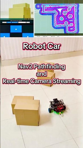 Nav2 Pathfinding Demo of Robot car with Jetson Orin Nano, LIDAR and ROS2