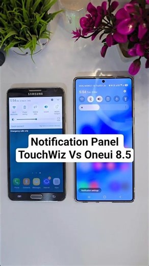 Notification Panel TouchWiz Vs One UI 8.5 #youtubeshorts #shorts #samsung