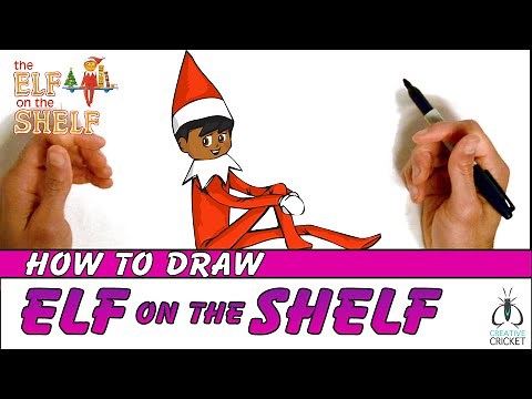 How to Draw Elf on the Shelf Step by Step - Easy Art Lesson