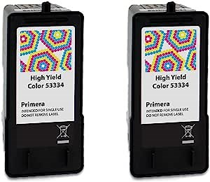 Primera 53334 High Yield Tri-Color Ink Cartridge 2-Pack